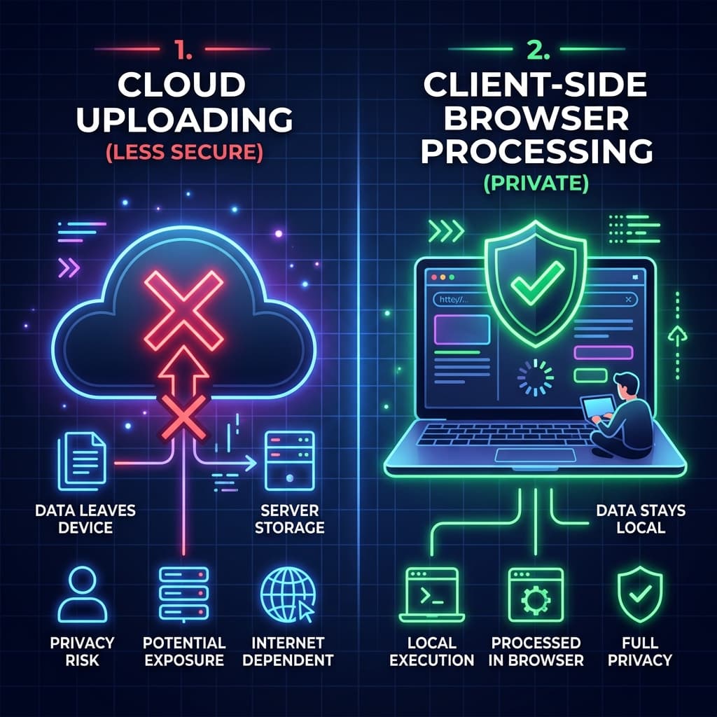 Why Browser Image Converters are Safer Than Cloud Portals